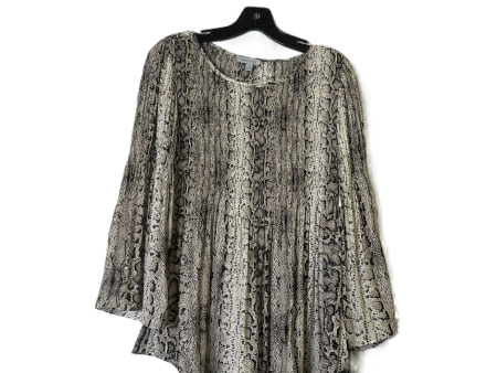 Top Long Sleeve By Clothes Mentor In Brown, Size: M Hot on Sale