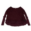 Top Long Sleeve By We The Free In Red, Size: M Sale