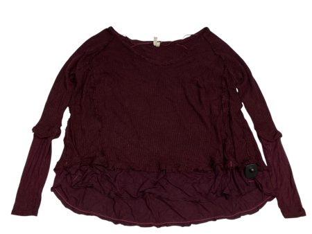 Top Long Sleeve By We The Free In Red, Size: M Sale