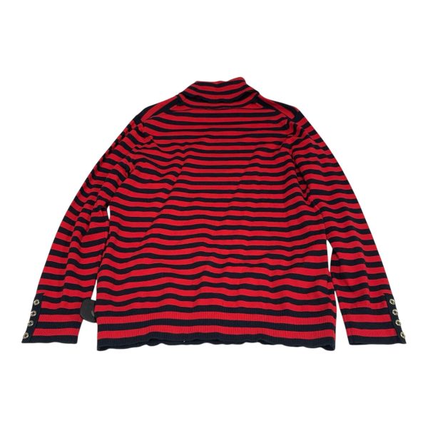 Top Long Sleeve By Tommy Hilfiger In Striped Pattern, Size: L For Cheap