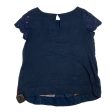 Top Short Sleeve By Deletta In Navy, Size: Xs For Sale