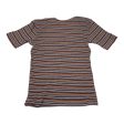 Top Short Sleeve By Free People In Striped Pattern, Size: M For Discount