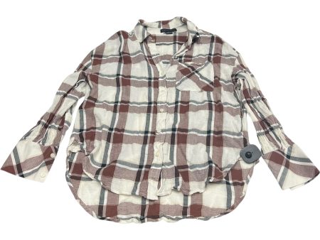 Top Long Sleeve By Sanctuary In Plaid Pattern, Size: Xs For Discount