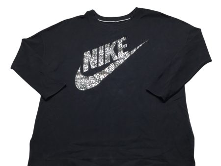 Athletic Sweatshirt Crewneck By Nike Apparel In Black, Size: L on Sale