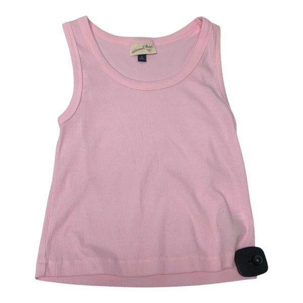 Top Sleeveless Basic By Universal Thread In Pink, Size: M Online Hot Sale