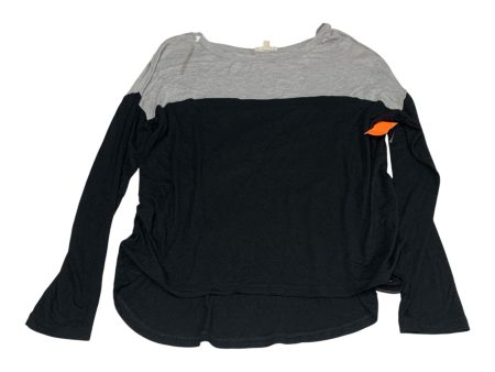 Tunic Long Sleeve By Zenana Outfitters In Black & Grey, Size: L Online