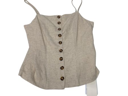 Top Sleeveless By Clothes Mentor In Beige, Size: L Online now