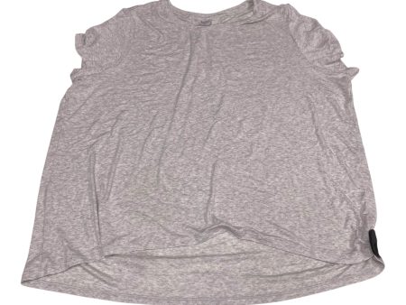 Athletic Top Short Sleeve By Athleta In Grey, Size: Xl For Sale