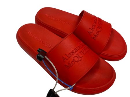 Sandals Luxury Designer By Alexander Mcqueen In Red, Size: 11 Discount