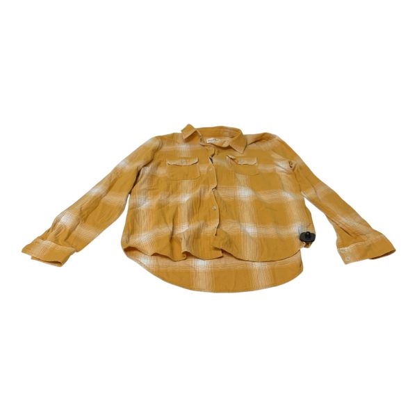 Top Long Sleeve By Universal Thread In Yellow, Size: L For Discount