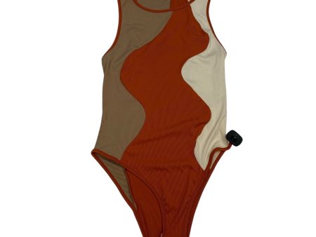 Bodysuit By Cmf In Cream & Orange, Size: L For Sale