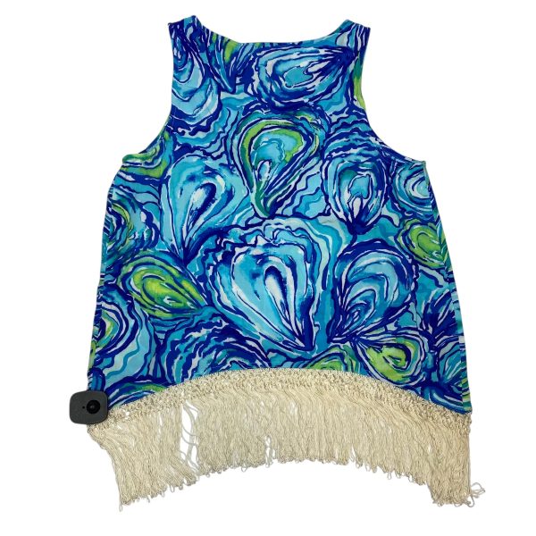 Top Sleeveless Designer By Lilly Pulitzer In Blue, Size: 2 Online Sale