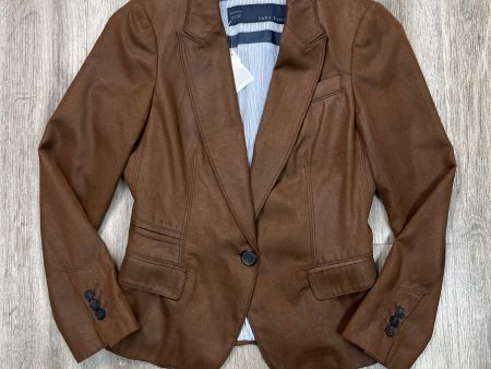 Blazer By Zara Basic In Brown, Size: S Cheap