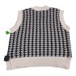 Vest Sweater By Shein In Black & White, Size: Xl Online