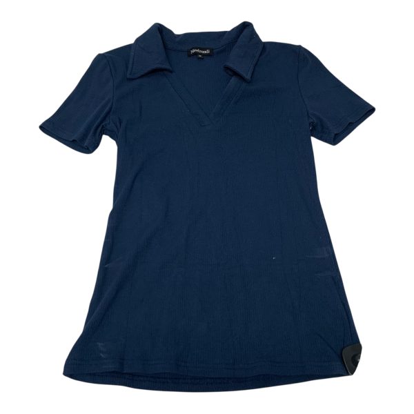 Top Short Sleeve Basic By Clothes Mentor In Navy, Size: M Sale