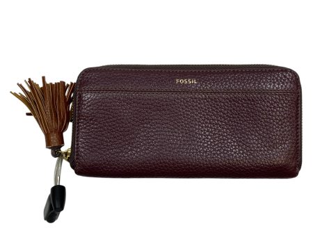 Wallet Leather By Fossil, Size: Medium Online Sale