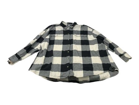 Top Long Sleeve By Old Navy In Plaid Pattern, Size: 2x Supply