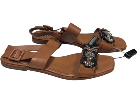 Sandals Designer By Tory Burch In Brown, Size: 9.5 Fashion