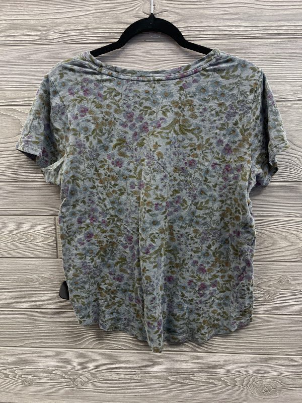 Top Short Sleeve By Old Navy In Floral Print, Size: L For Cheap