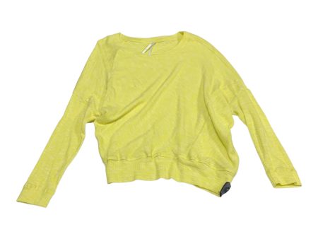 Top Long Sleeve By Anthropologie In Yellow, Size: Xsp For Discount