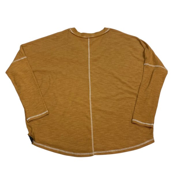 Top Long Sleeve By Pink Lily In Brown, Size: S Online