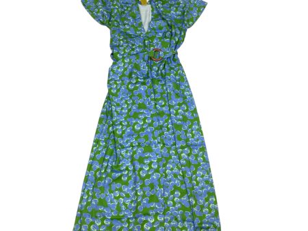 Dress Casual Midi By Alexia Admor In Blue & Green, Size: S Fashion