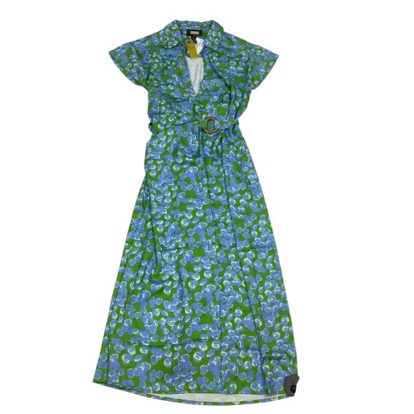 Dress Casual Midi By Alexia Admor In Blue & Green, Size: S Fashion