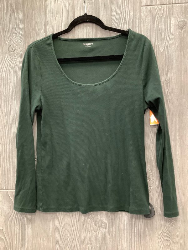 Top Long Sleeve By Old Navy In Green, Size: Xl Online