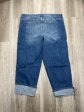 Jeans Cropped By Vince Camuto In Blue Denim, Size: 22 For Cheap