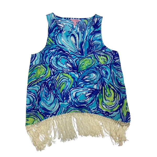 Top Sleeveless Designer By Lilly Pulitzer In Blue, Size: 2 Online Sale