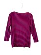 Top Long Sleeve By Vineyard Vines In Blue & Pink, Size: M Supply