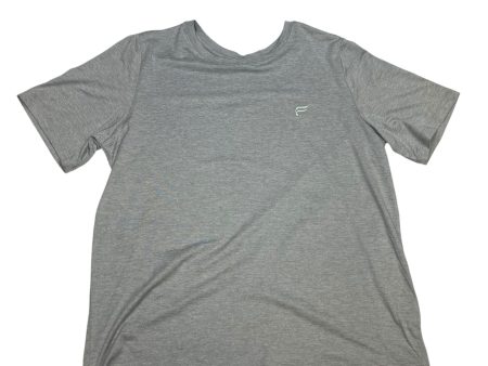 Athletic Top Short Sleeve By Fabletics In Grey, Size: L Online now