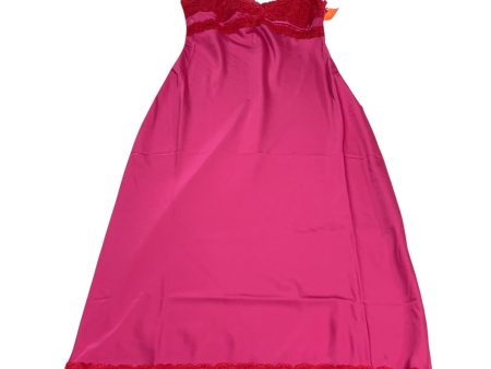 Dress Casual Midi By Forever 21 In Pink & Red, Size: M For Cheap