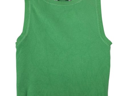 Top Sleeveless By Zara In Green, Size: M Fashion