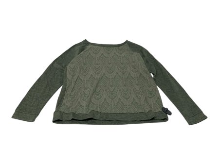 Top Long Sleeve By Adrienne Vittadini In Green, Size: M For Sale