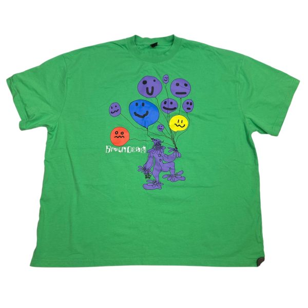 Top Short Sleeve By Brain-Dead)) In Green, Size: Xxl Online now