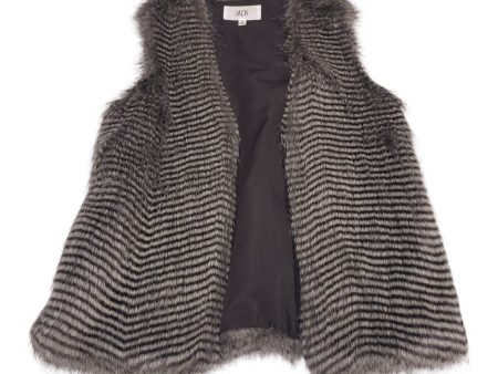 Vest Faux Fur & Sherpa By Jack In Grey, Size: S For Sale