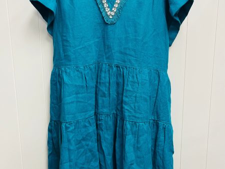 Dress Casual Short By Chicos In Teal, Size: L For Cheap