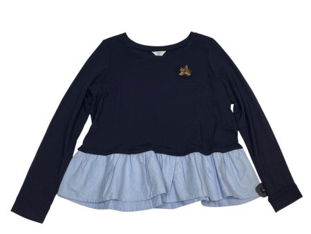 Top Long Sleeve By Crown And Ivy In Navy, Size: Xlp Online Sale