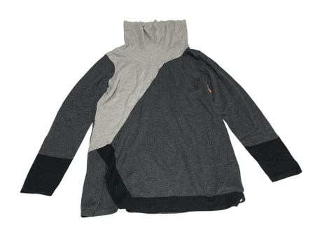 Top Long Sleeve By Context In Black & Grey, Size: M For Discount