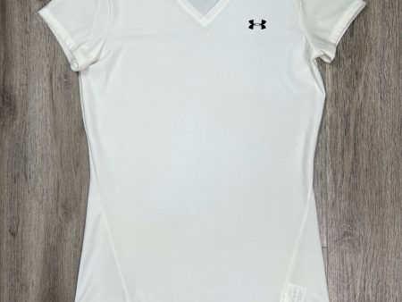 White Athletic Top Short Sleeve Under Armour, Size Xl Online now