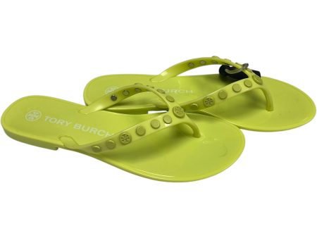 Sandals Designer By Tory Burch In Green, Size: 6 Online Hot Sale