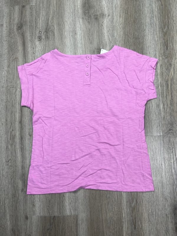 Top Short Sleeve By Talbots In Pink, Size: M Cheap