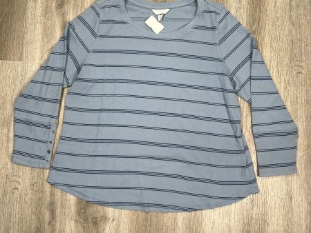 Navy Top Long Sleeve Cj Banks, Size 2x Hot on Sale