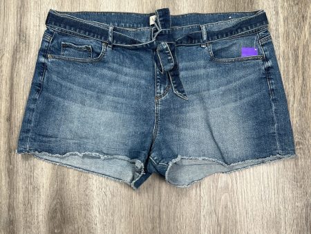 Blue Denim Shorts Loft, Size L For Cheap