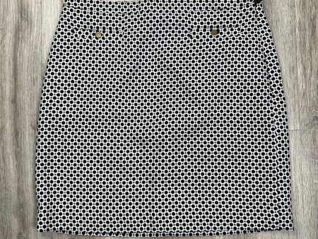 Black & White Skirt Mini & Short Loft, Size M Hot on Sale